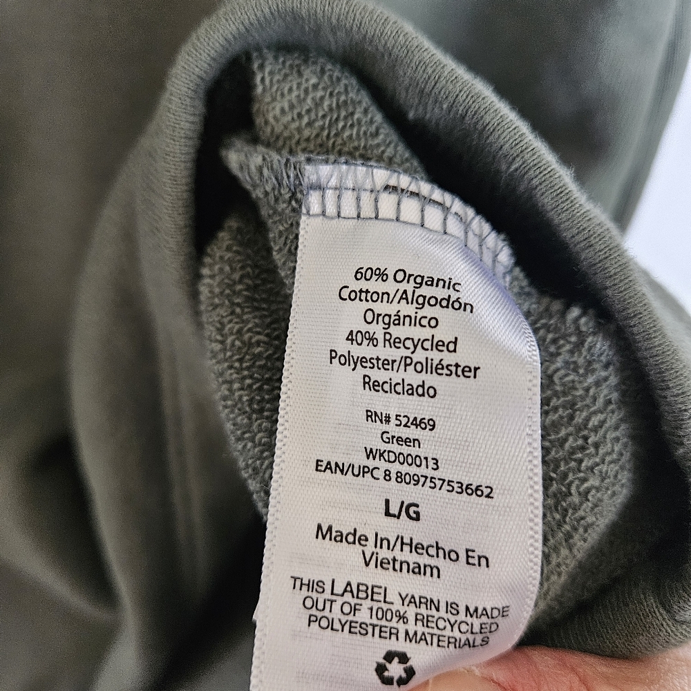 Large Free Assembly Green Puff Sleeve Sweater Dress - Picture 4 of 8